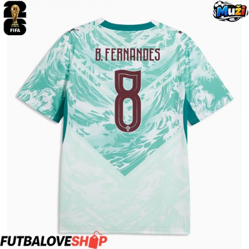 Dres Portugalsko Bruno Fernandes #8 Preč MS 2026 Krátky Rukáv